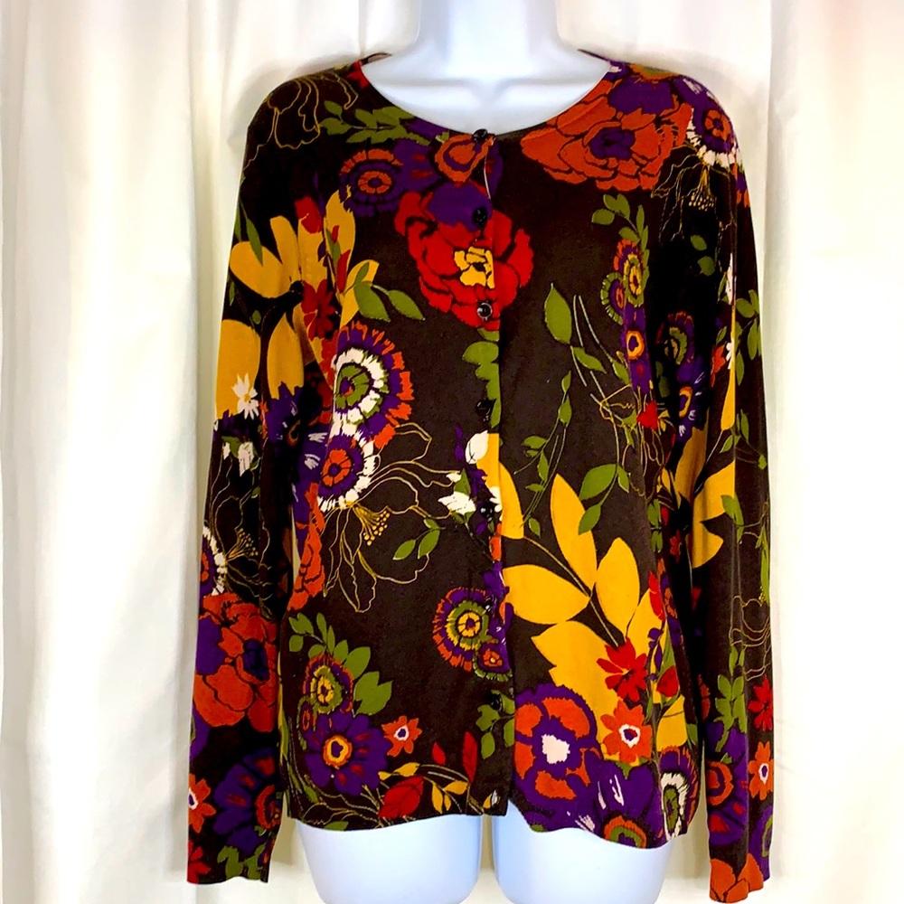 3/$20 Madison P/S Fall Print Cardigan